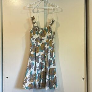 Floral Print Fit and Flare Dress